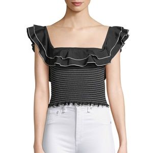 Likely Athena Smocked Ruffle Top